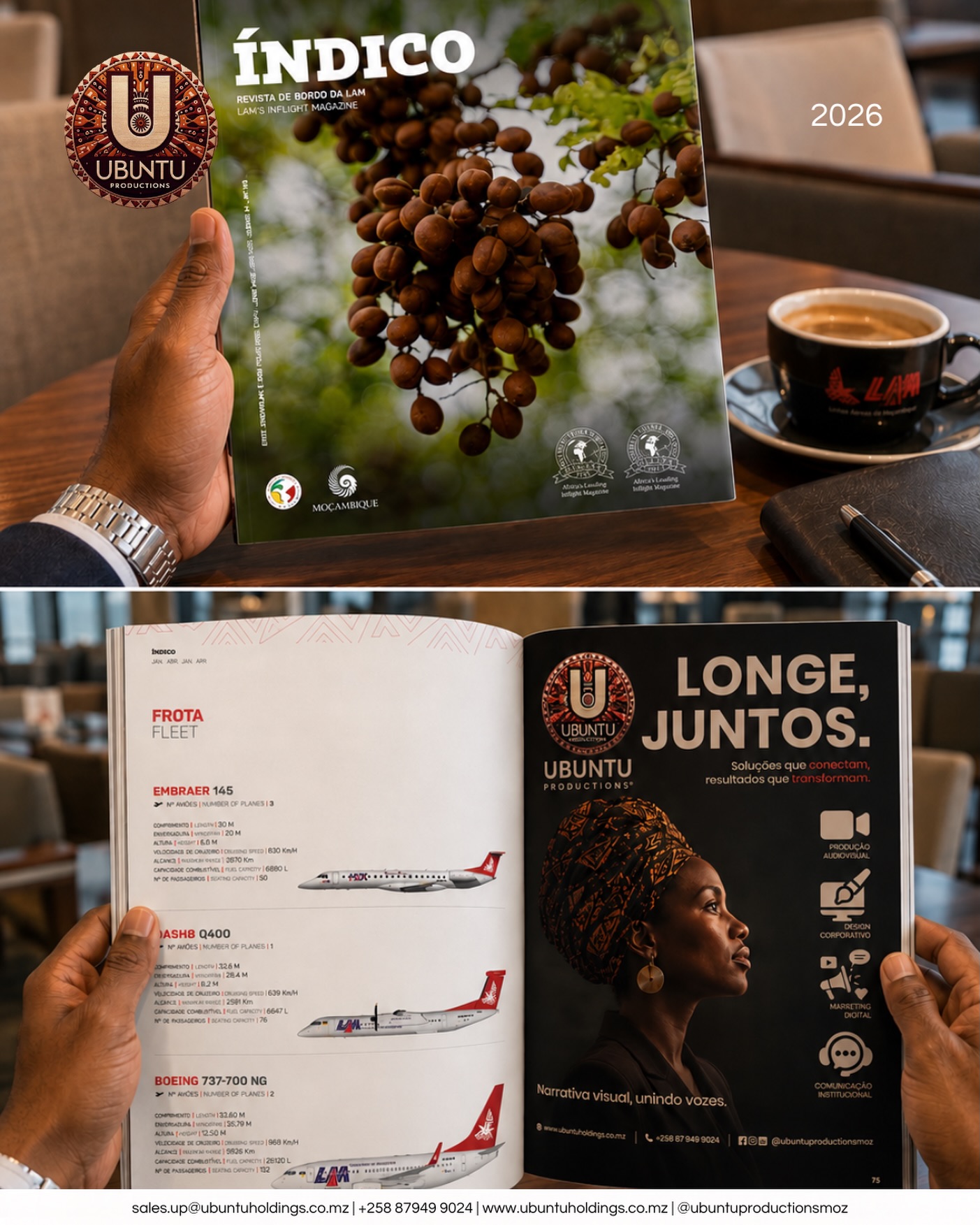 Publicação original: A nova identidade na Revista Índico