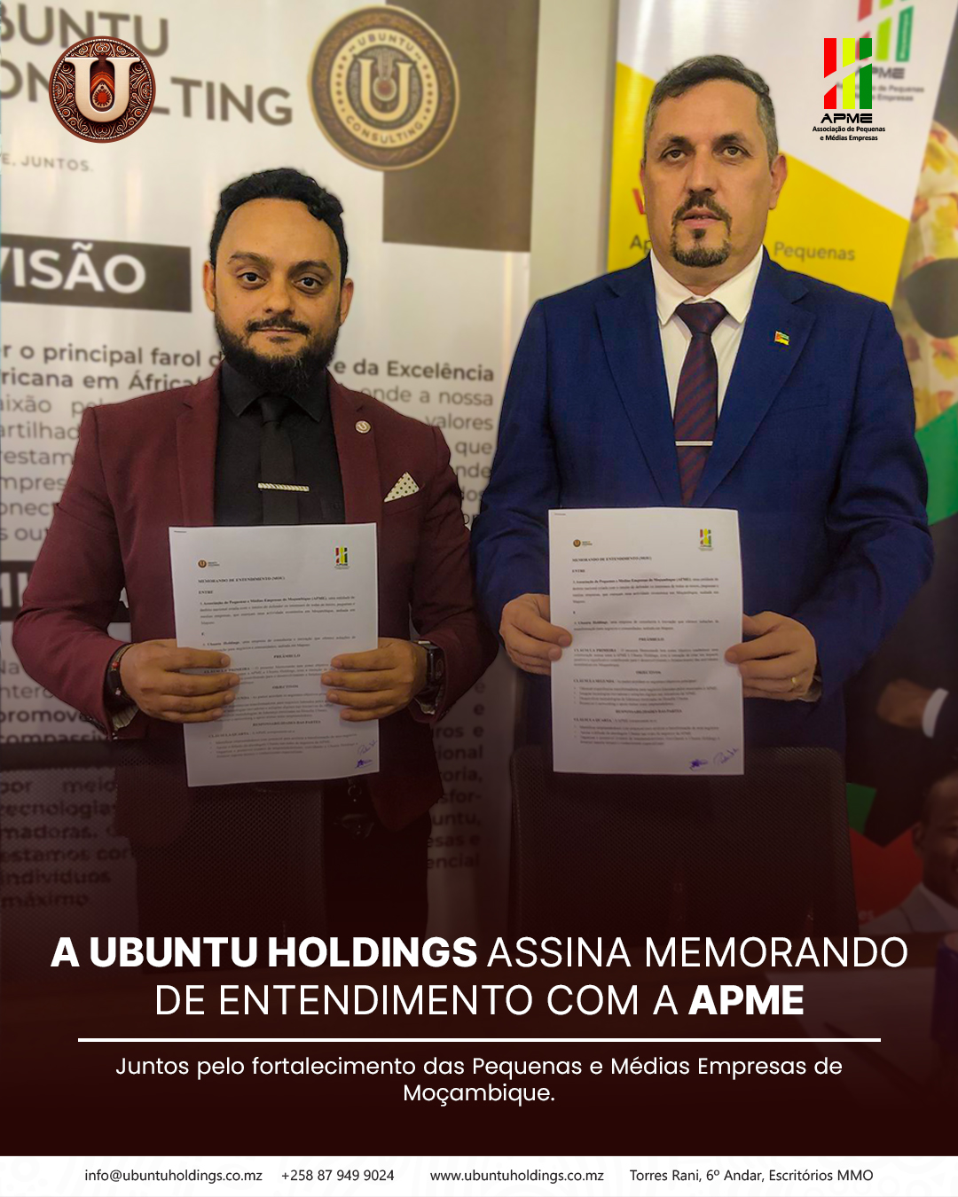 Publicação original: Ubuntu Holdings assina memorando com a APME
